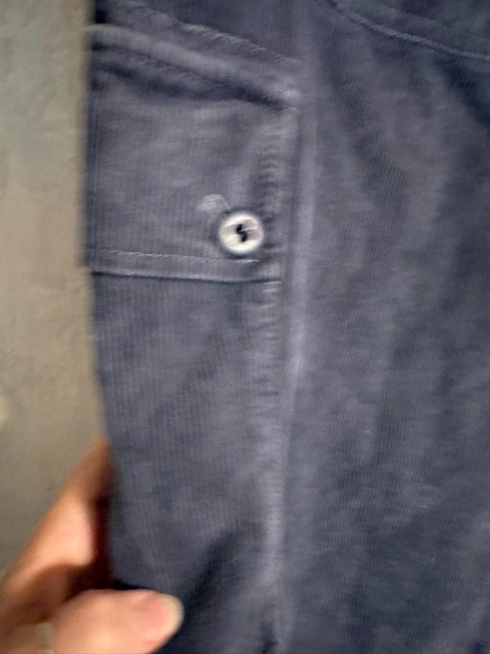 Ralph Lauren Sport Charcoal Corduroy Midi Skirt with Cargo Pockets, Button Fly - Picture 6 of 12